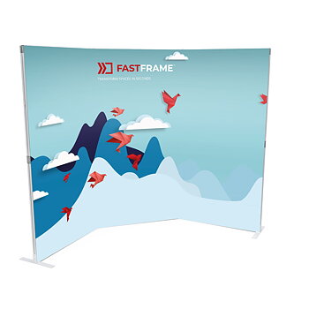 FastFrame™ Displaysystem Pop-Up Kit inkl. 3 ramar L 100 x H 200 cm och 4 textildukar