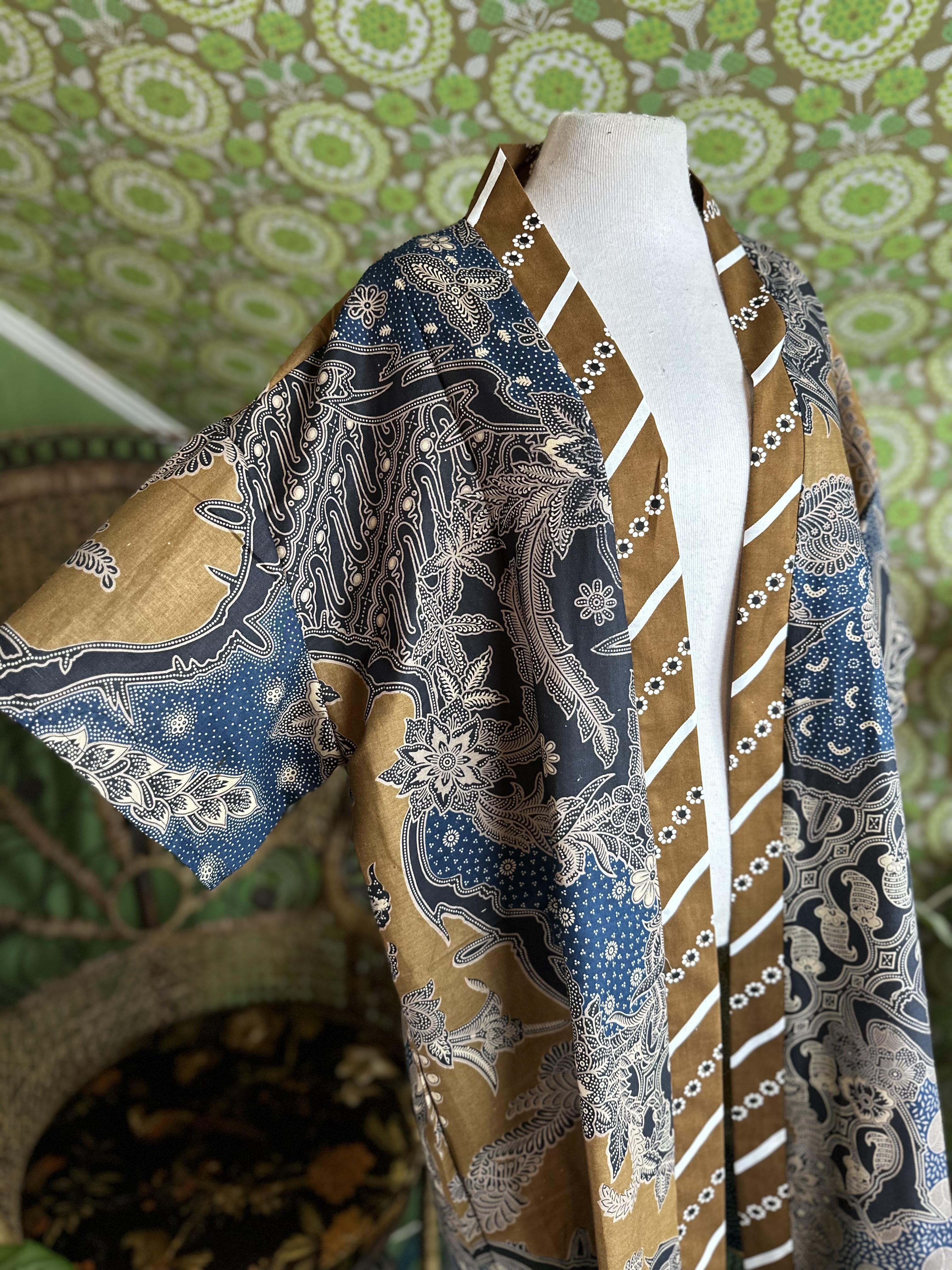 kimono Blue flower of life  - 2