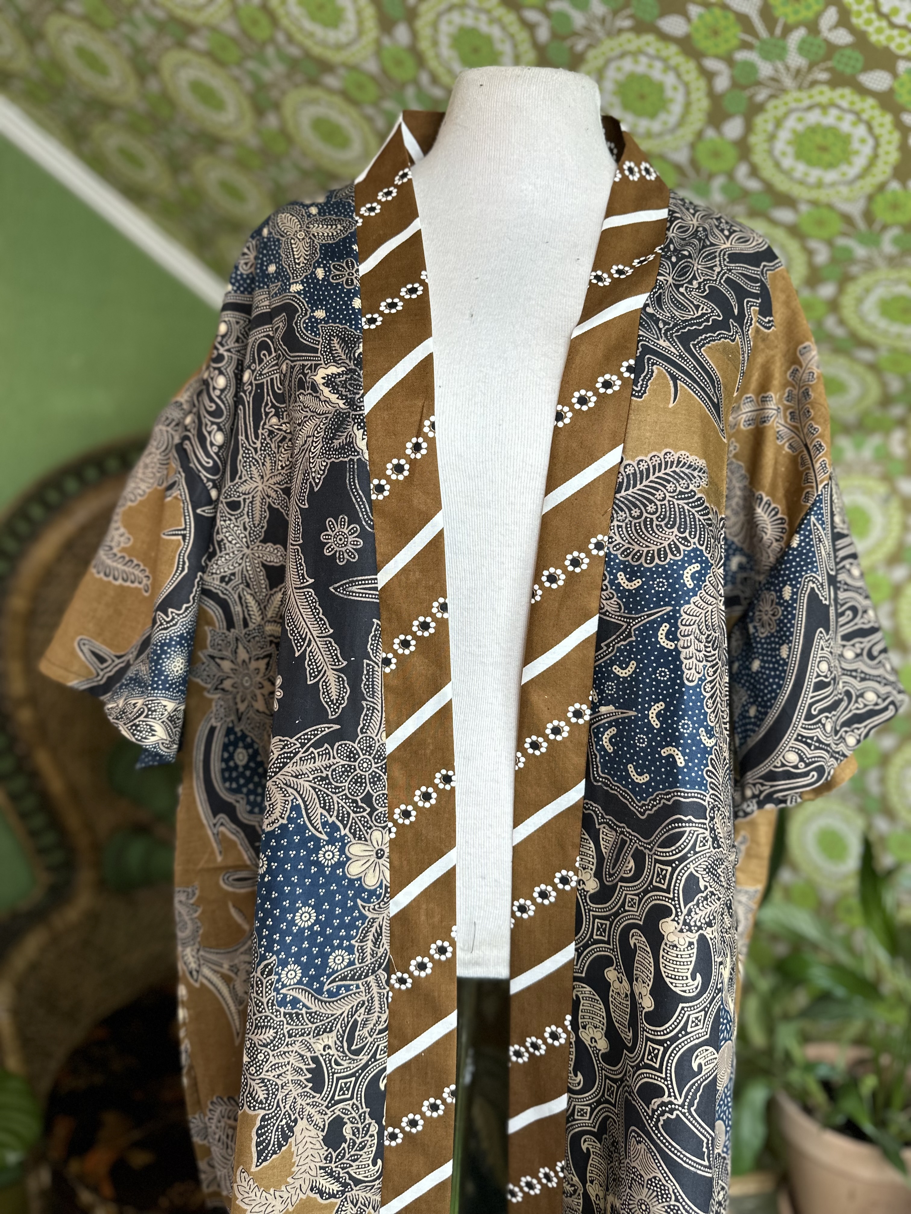 kimono Blue flower of life  - 3
