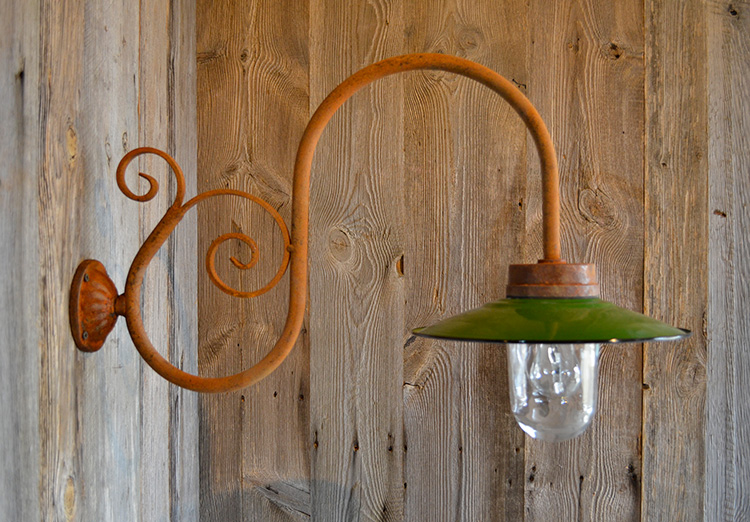 Enamel stall lamp – Packhus No. 1909, Ø 28 cm