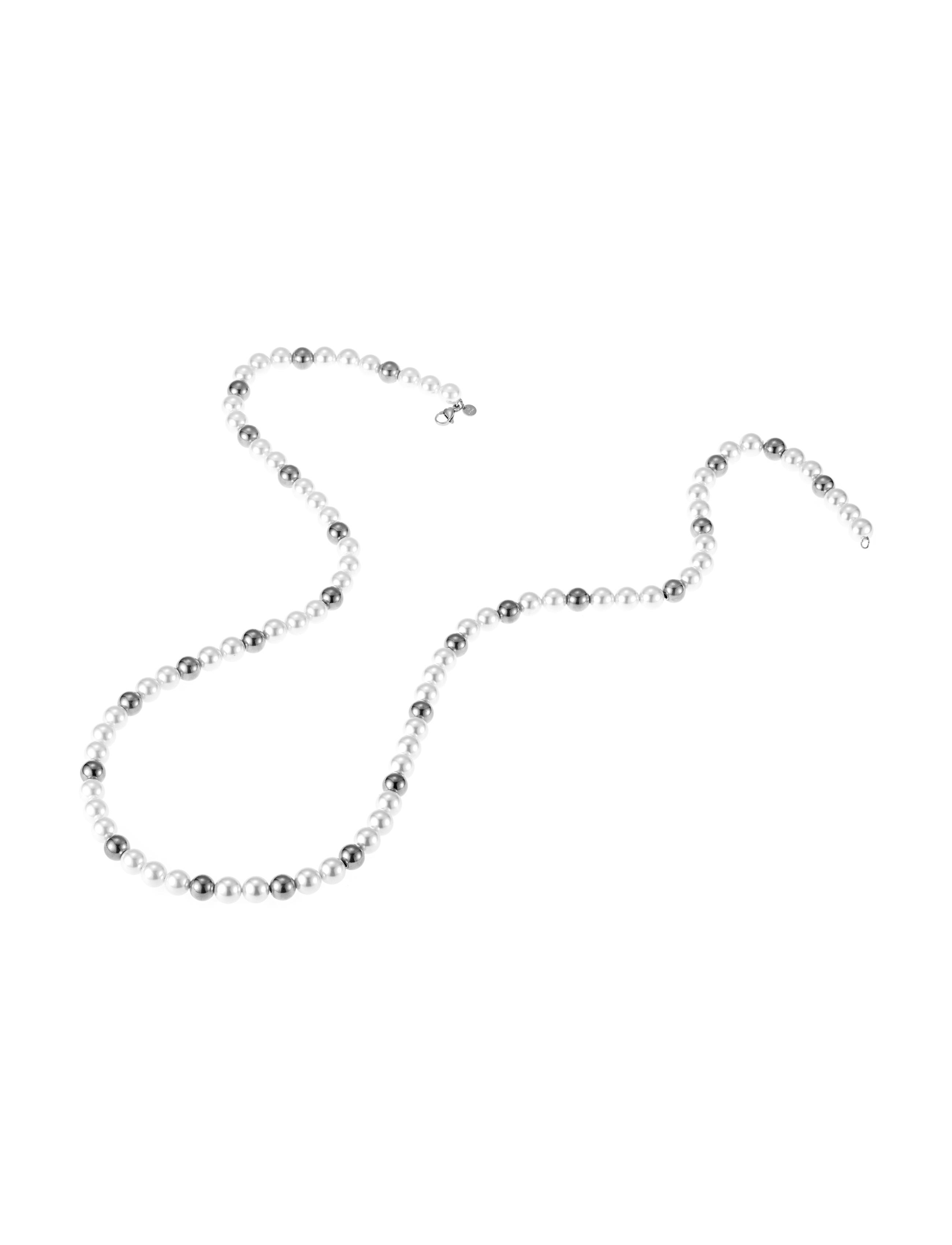 Jolie pearl necklace, 90 cm steel - 4