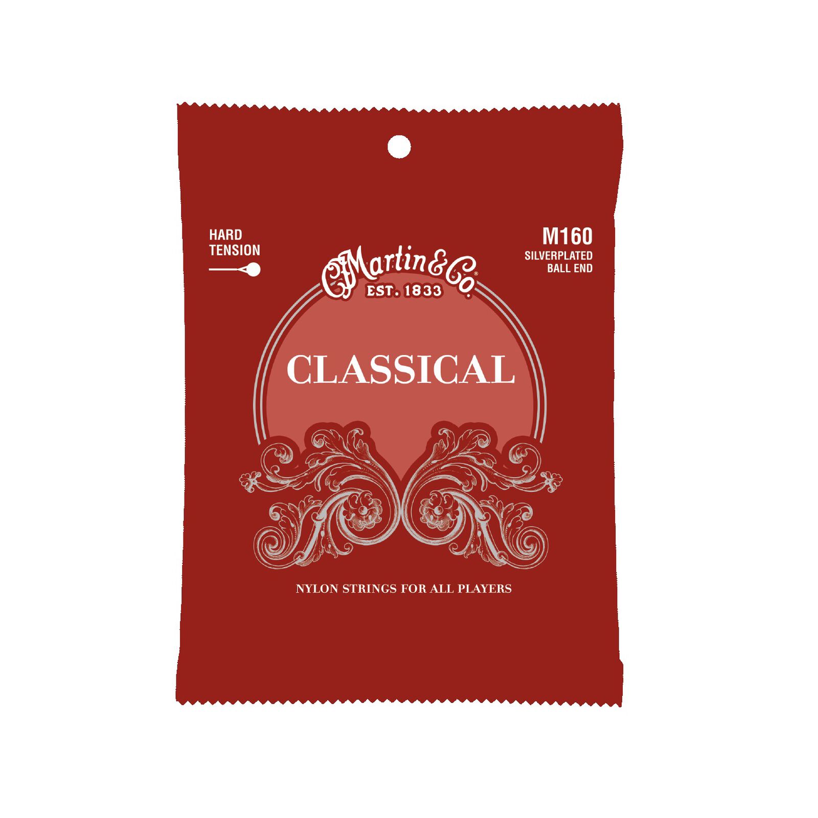 C.F. Martin M160 Classical Hard Tension Silverplated Ball End