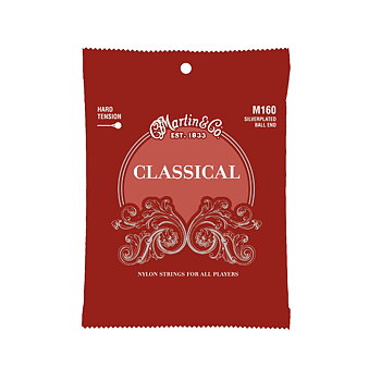 C.F. Martin M160 Classical Hard Tension Silverplated Ball End