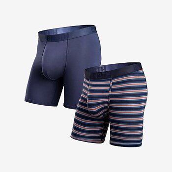 CLASSIC BOXER BRIEF 2 PACK PR. NAVY/TRACK STRIPE DARK NAVY