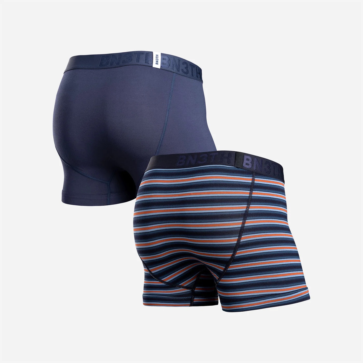 CLASSIC TRUNK 2 PACK PRINT NAVY/TRACK STRIPE DARK NAVY - 2