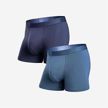 CLASSIC TRUNK 2 PACK SOLID NAVY/FOG 2 PACK