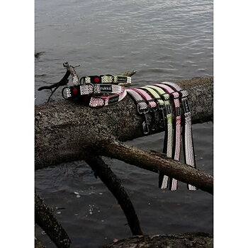 RUKKA STAR LEASH S - Black & Pink