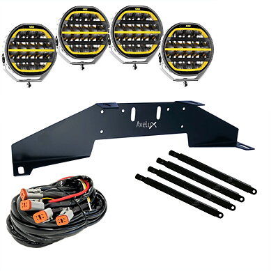 OZZ XR2 P7 LED Ekstralys | White | 4-pakke Rally