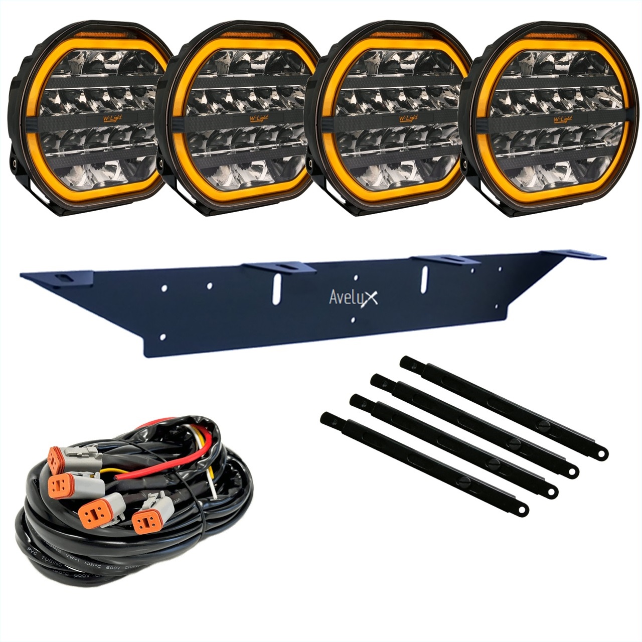 W-Light Fury E-Mark LED Driving Light 9 | 4-pack
