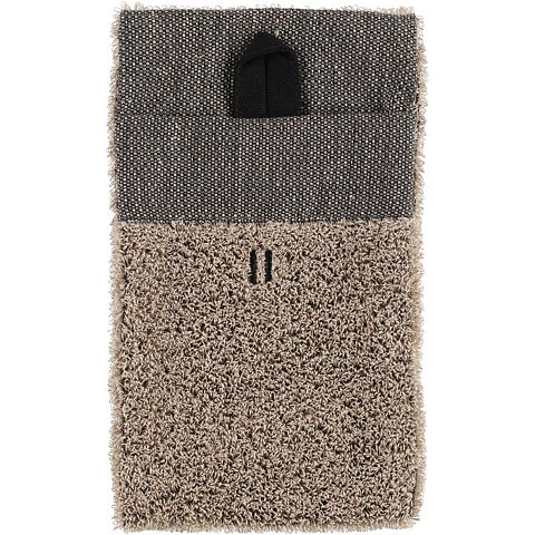 Linen Terry wash mitten 14x24 cm black/linen