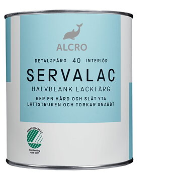 Servalac Halvblank Lackfärg Bas C 0,675L