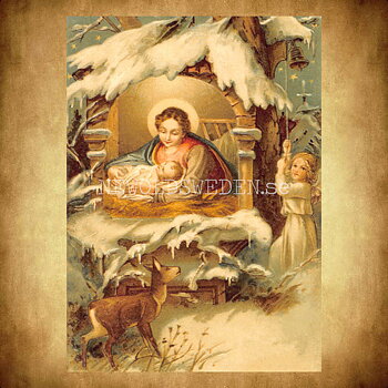 Jesus & Maria Präglat Lyx-vykort - 287