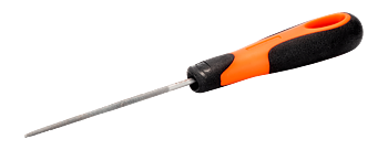 RUND FIL 8" GROV SKAFT