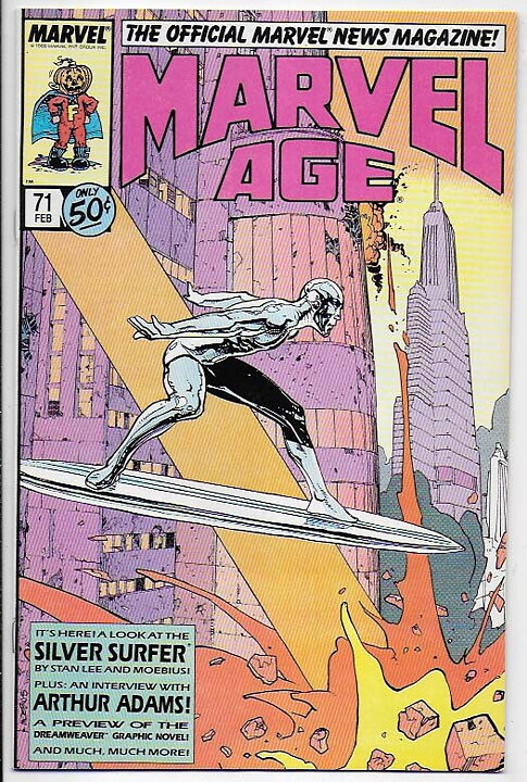 Marvel Age # 71 NM- Moebius