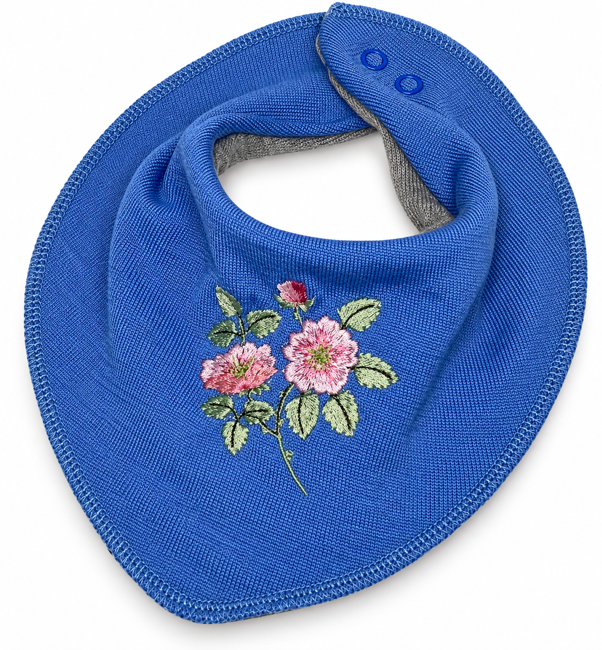 Dregelscarf i ull Reuse – grå med katt | One size