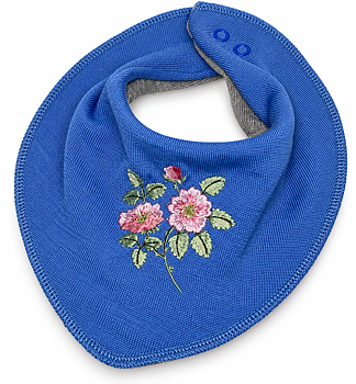Dregelscarf i ull Reuse – grå med katt | One size