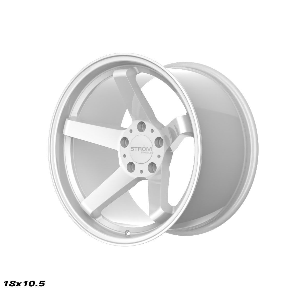 18" Ström DS-35 Gloss white 5x114,3 - 3