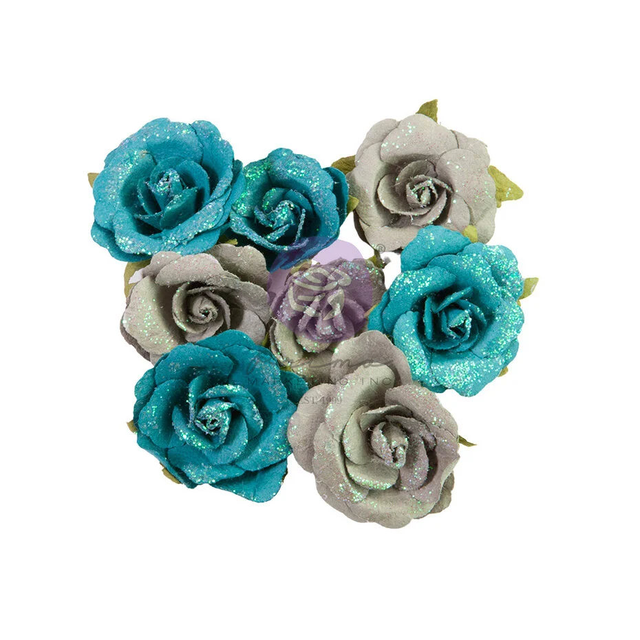 Lost In Wonderland Flowers Blue Illusion (8pcs)