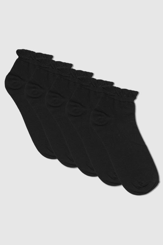 5-pack korta strumpor i extra bred passform, svart  - 2