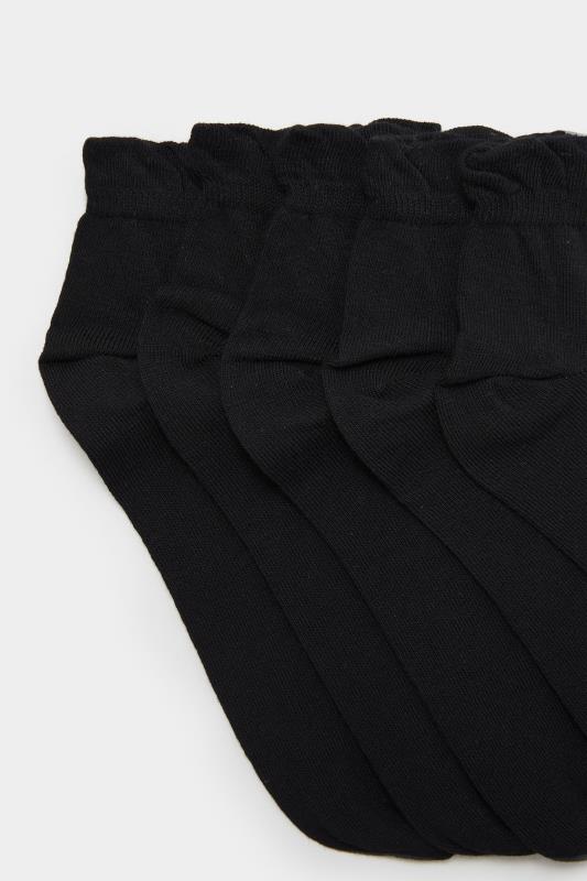 5-pack korta strumpor i extra bred passform, svart  - 3