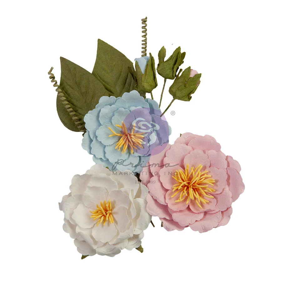 French Blue Flowers Enveloping Feeling (10pcs)