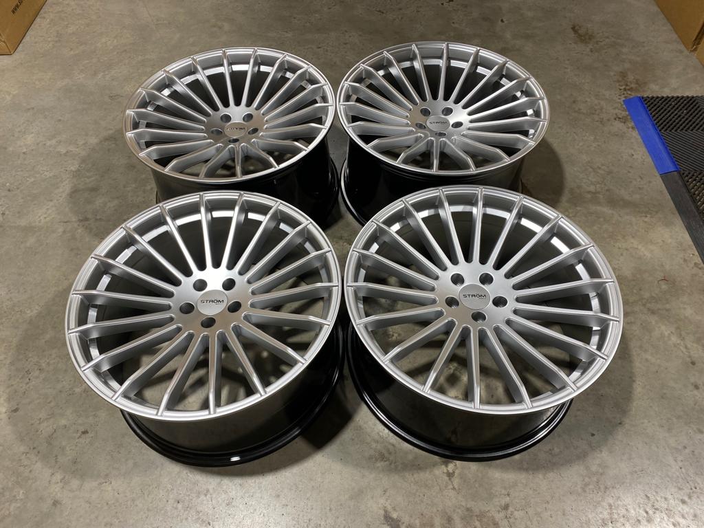 22" Ström STR4 Platinum silver 5x112 - 3