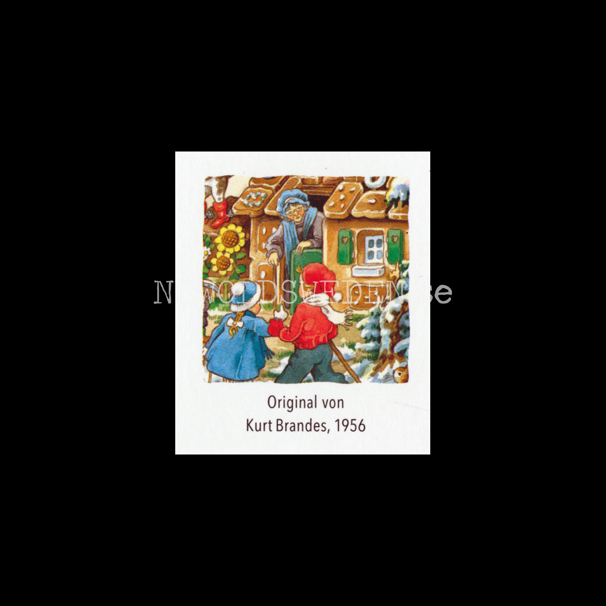 Adventskalenderkort FAIRY TALE 1956 - Dubbel-kort med kuvert - 991 - 2