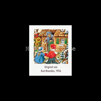 Adventskalenderkort FAIRY TALE 1956 - Dubbel-kort med kuvert - 991