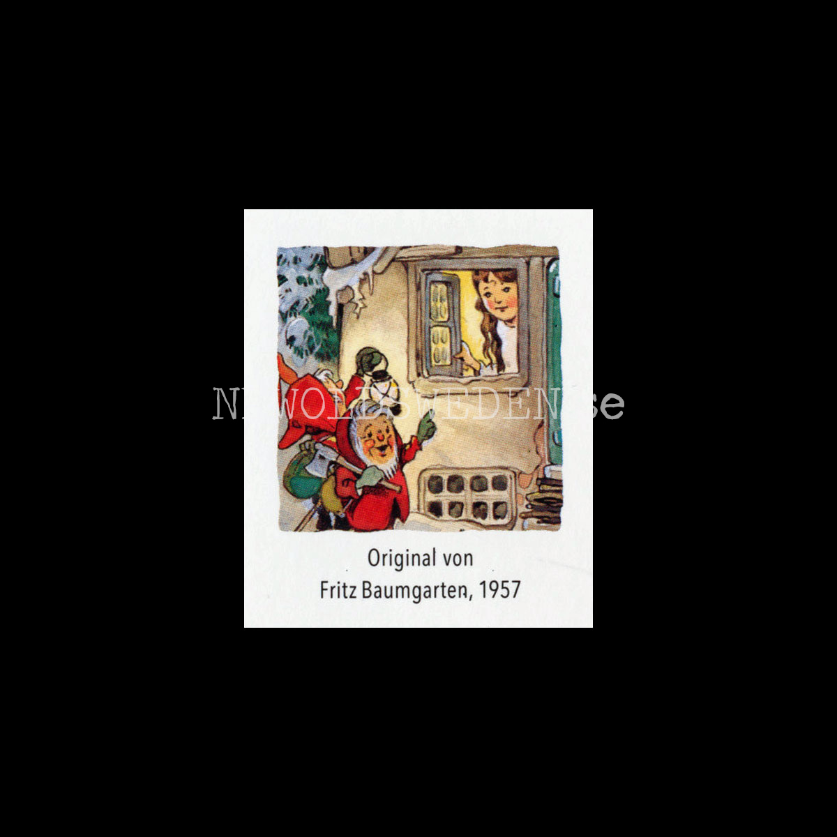 Adventskalenderkort FAIRY TALE 1957 - Dubbel-kort med kuvert - 991 - 2