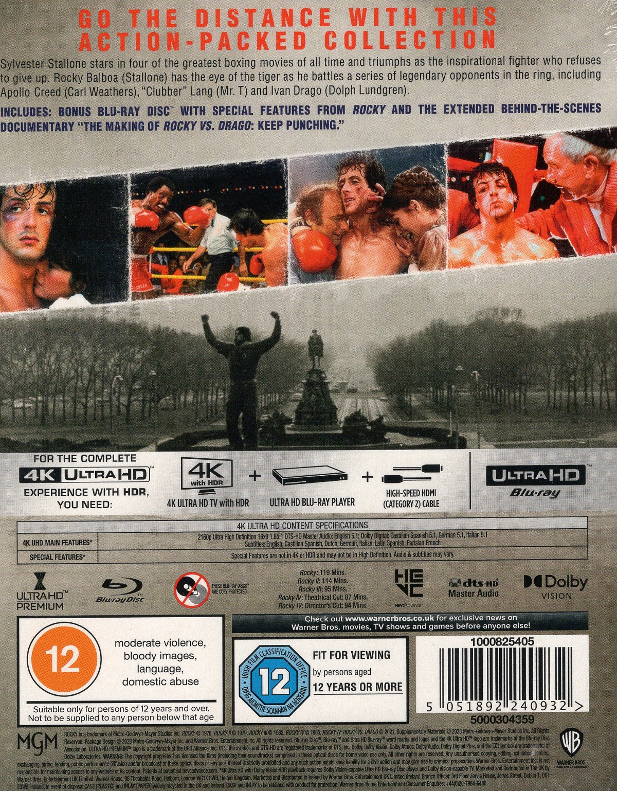 Rocky I-IV (ej svensk text) (4K Ultra HD) - 2