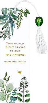 Eucalyptus : This World is but Canvas to our Imaginations - bokmärke med tofs 