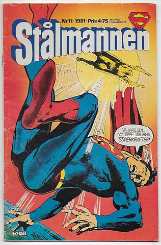 Stålmannen 1981 Nr 11 VG