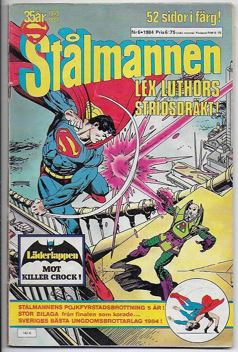 Stålmannen 1984 Nr 6 VG