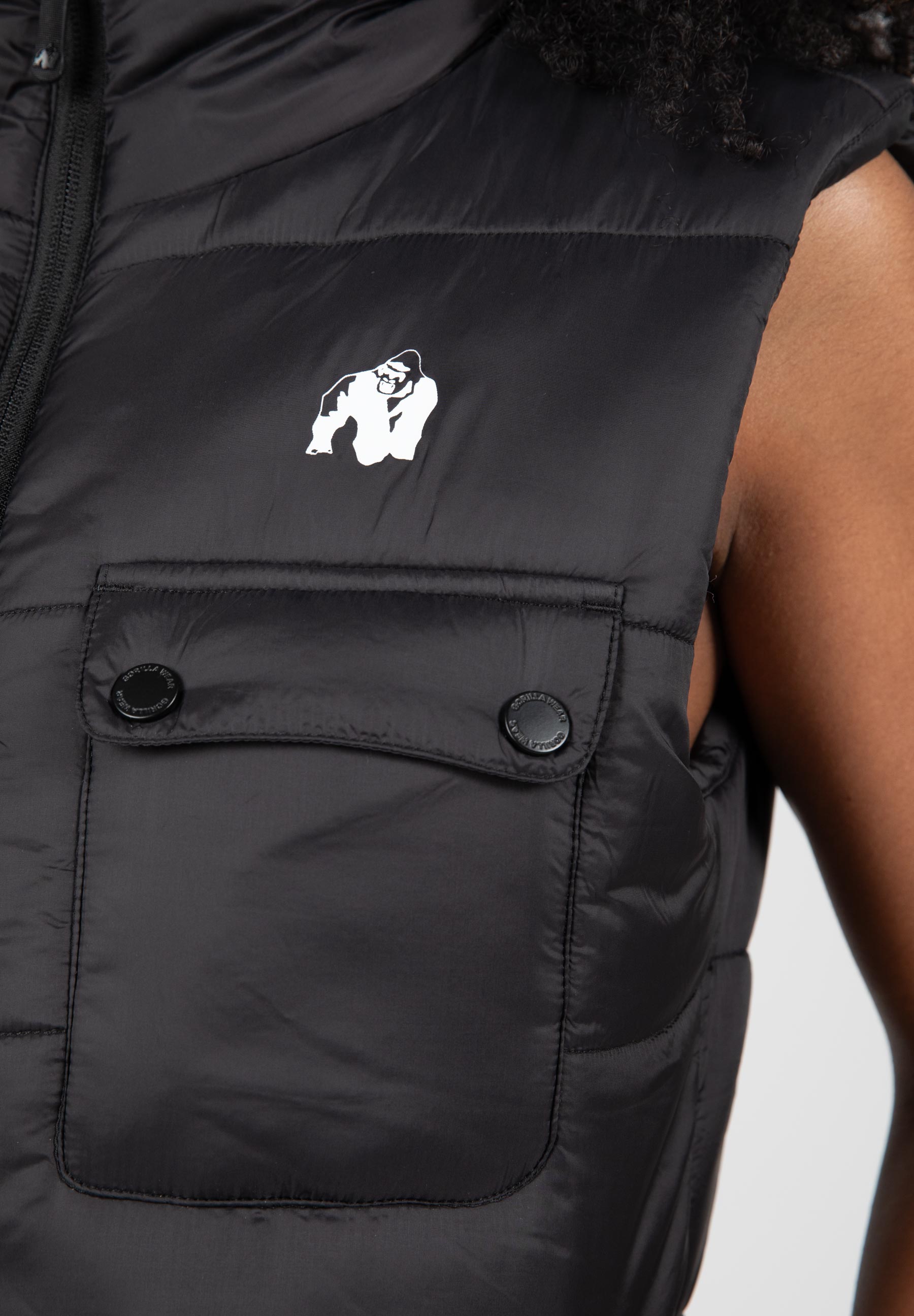 Lucia Puffer Vest, black - 10