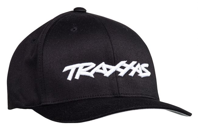 Traxxas Hat Curved Black Traxxas Logo L-XL