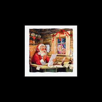 Adventskalenderkort Nostalgi Tomtar - Dubbel-kort med kuvert - 990