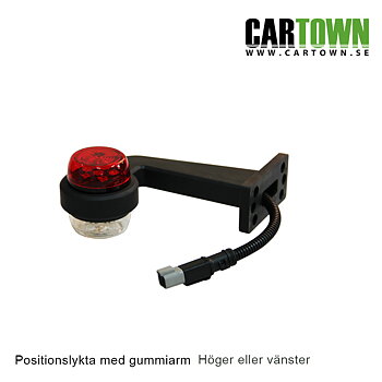 Positionslampa med gummiarm Hö/Vä Komplett