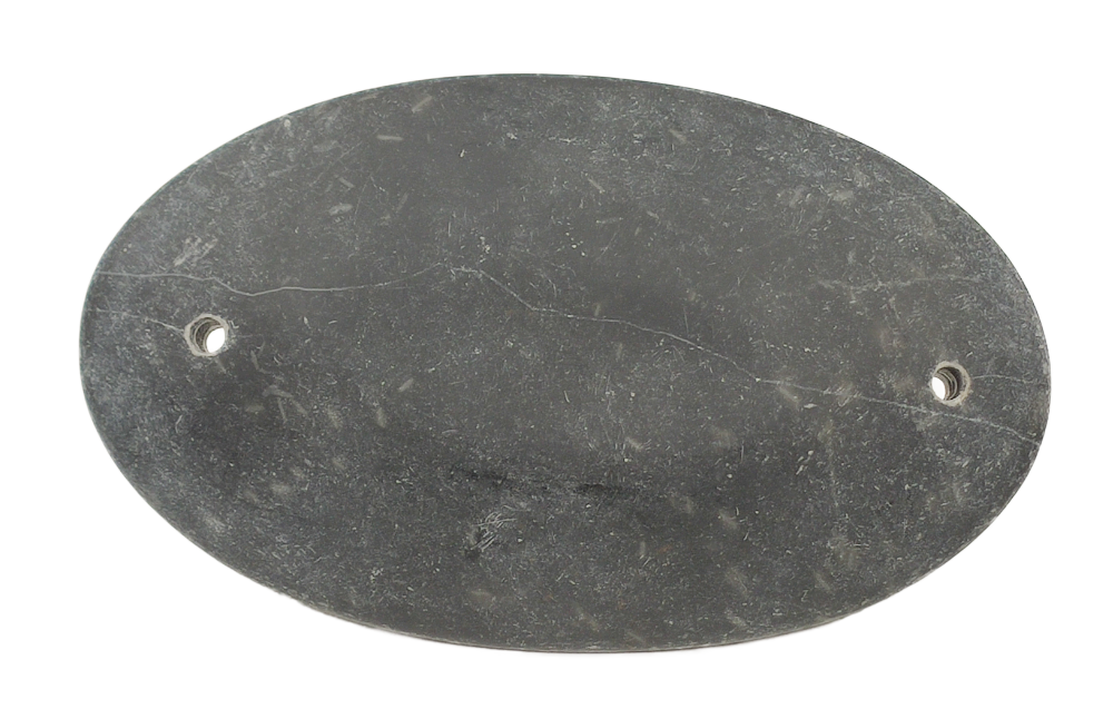 Massageverktyg Sten - Medium Sten Oval med Hål - 2