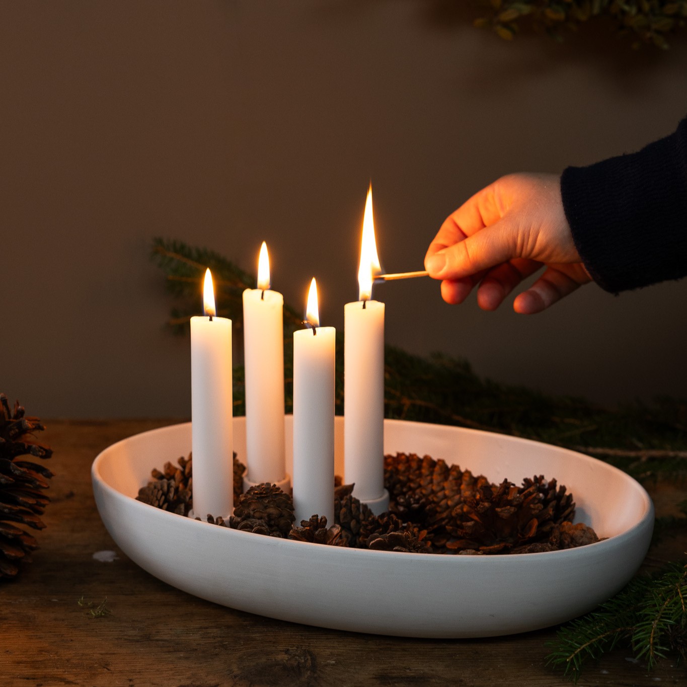 Ljusstake för 4 ljus, Gullholmen vit - 2