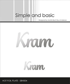 Simple and Basic Hot Foil Plate -Kram