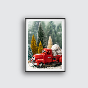 Red car poster