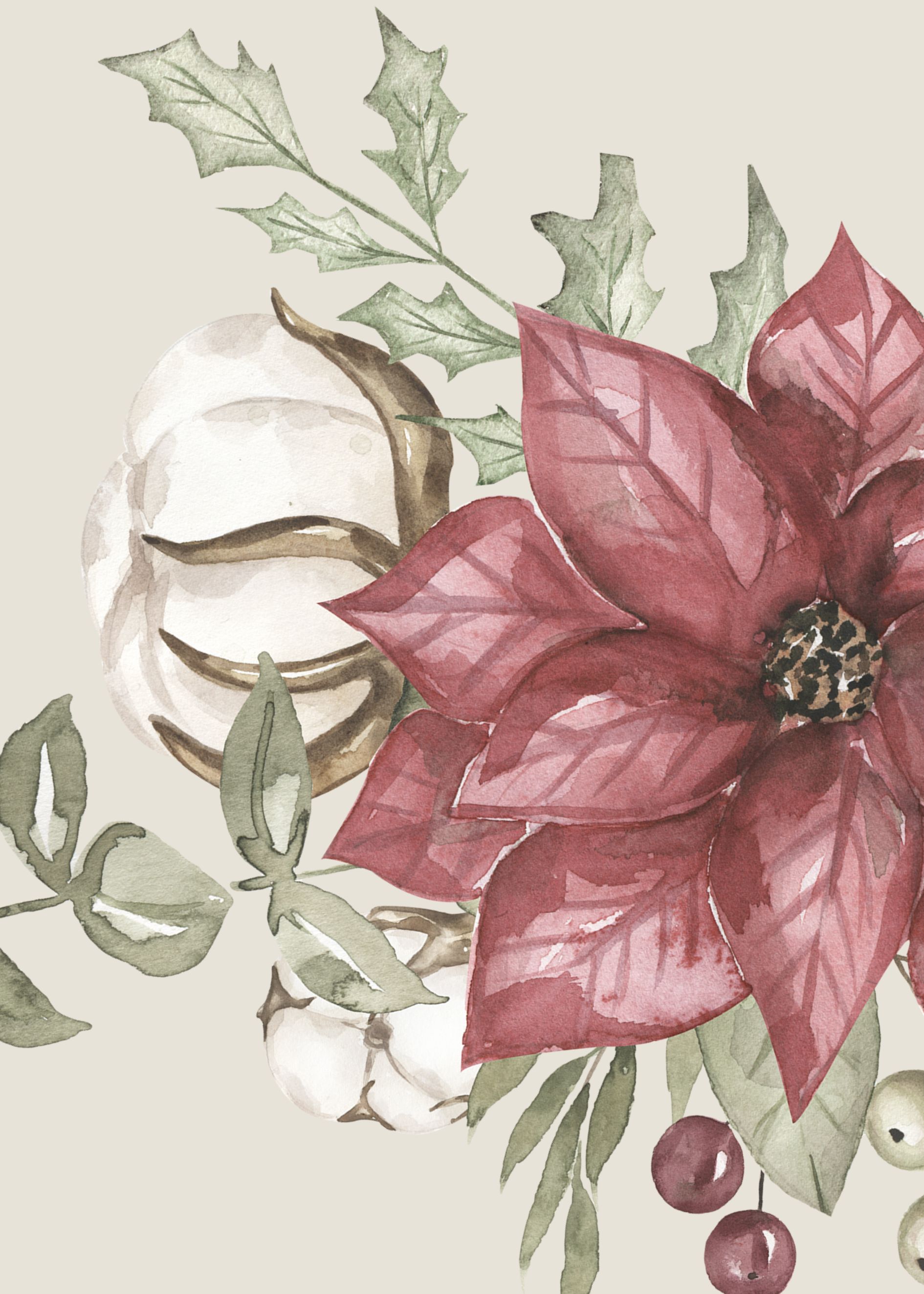 Red flower poster - 2