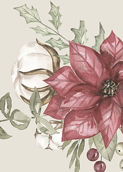 Red flower poster