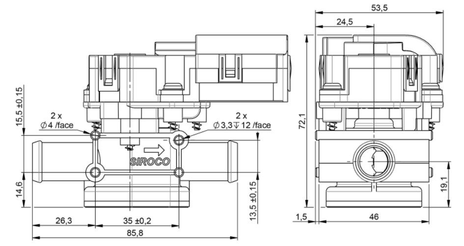 Elektrisk Vattenventil (Värme) med Vred 12V – 16mm (5/8″) - 5