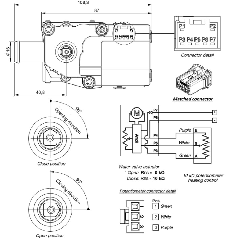 Elektrisk Vattenventil (Värme) med Vred 12V – 16mm (5/8″) - 4