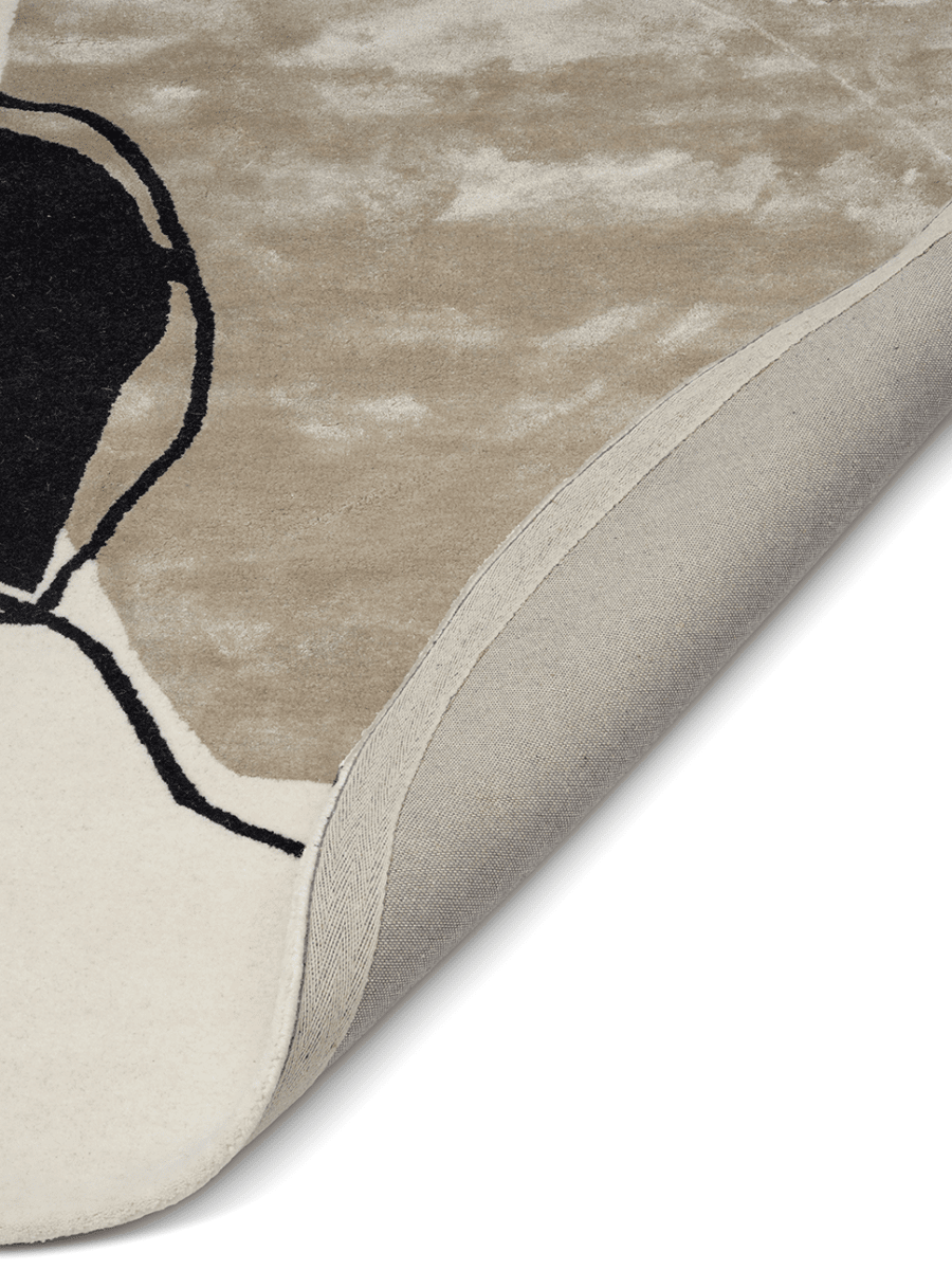 Abstract  Ivory Rund 200cm - 3