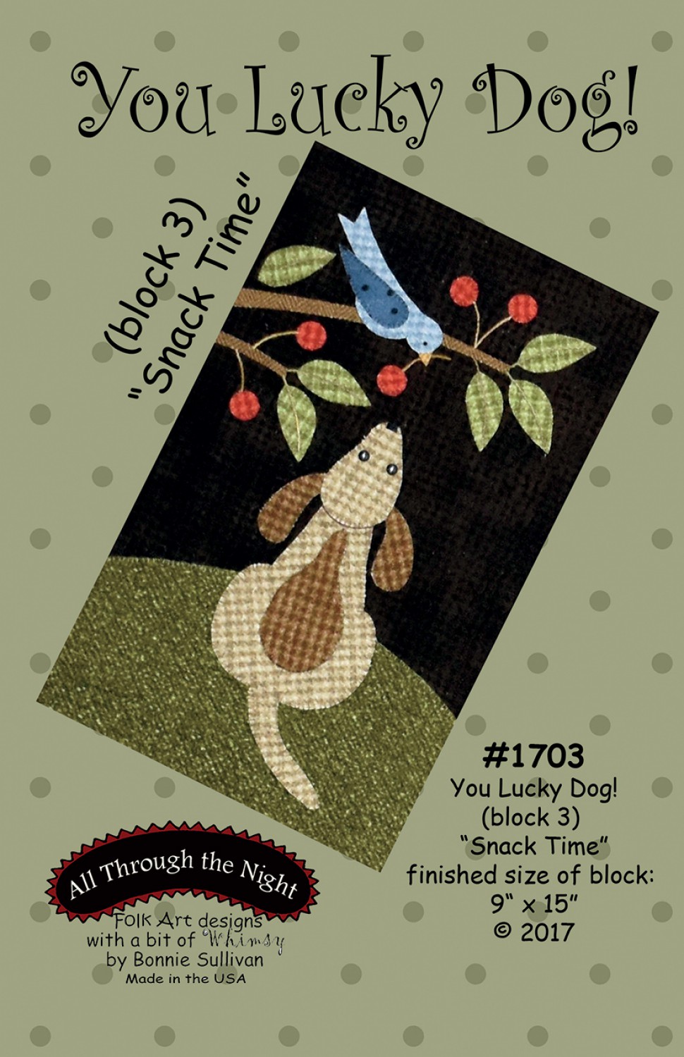 Mönster: You Lucky Dog 3 "Snack Time" Block of the Month