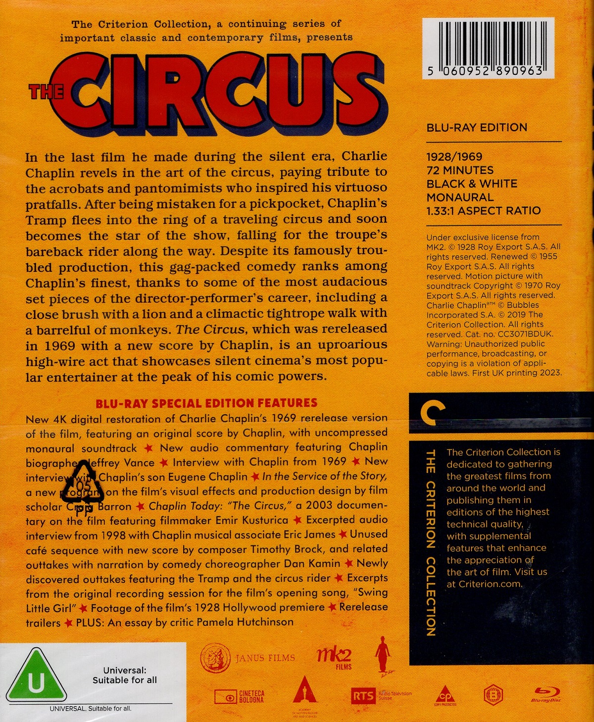 Charlie Chaplin: the Circus (Criterion Collection) (ej svensk text) (Blu-ray) - 2