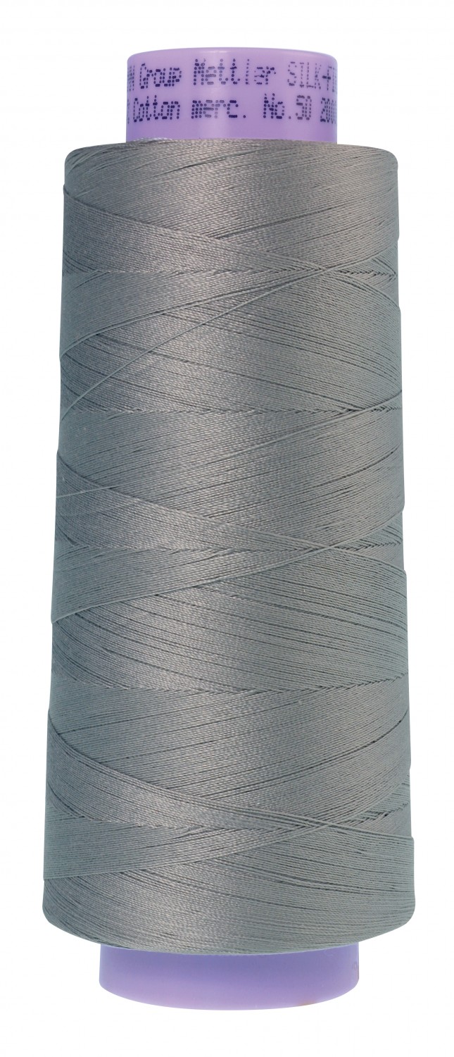 Bomullstråd - Silk Finish 50wt Cotton - Ashgrå, 1829m - Mettler