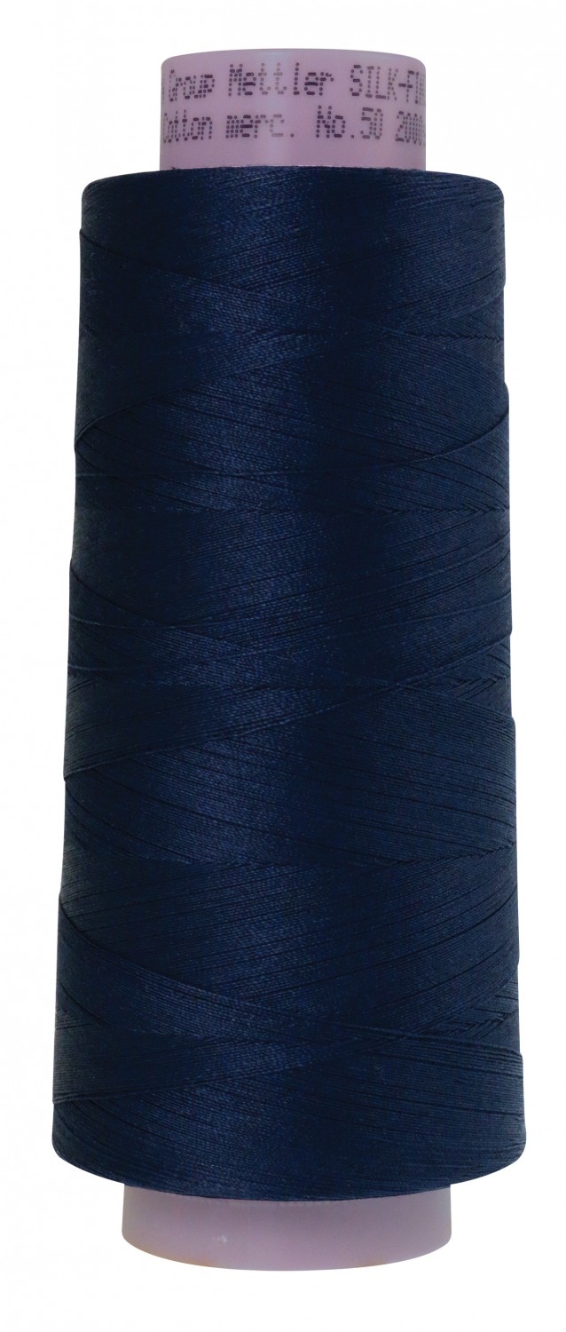 Bomullstråd - Silk Finish 50wt Cotton - Navyblå, 1829m - Mettler